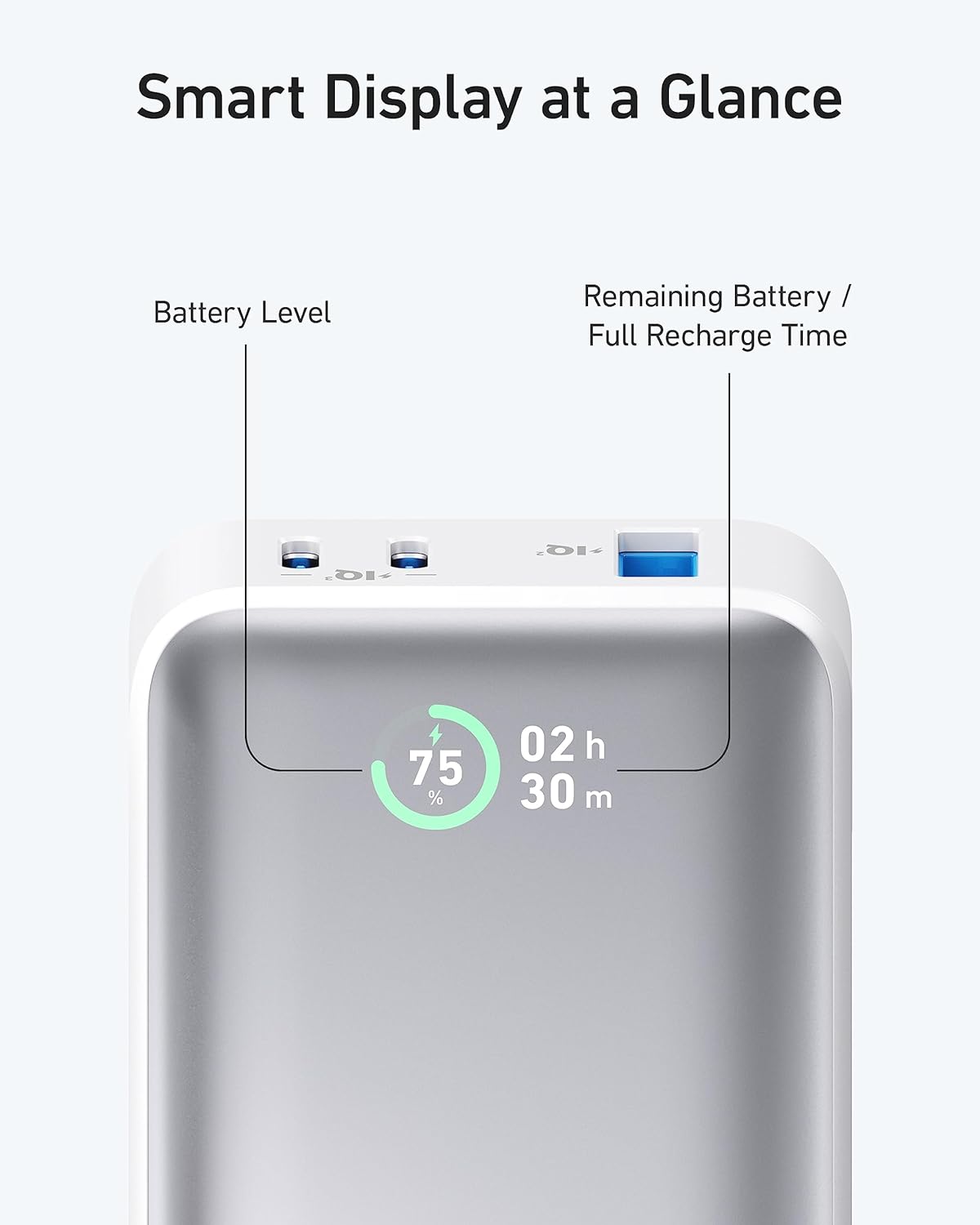شاحن متنقل 533 PowerCore بقوة 30 واط سعة 10000 مللي أمبير من Anker | أبيض شاحن متنقل 533 PowerCore بقوة 30 واط سعة 10000 مللي أمبير من Anker | أبيض